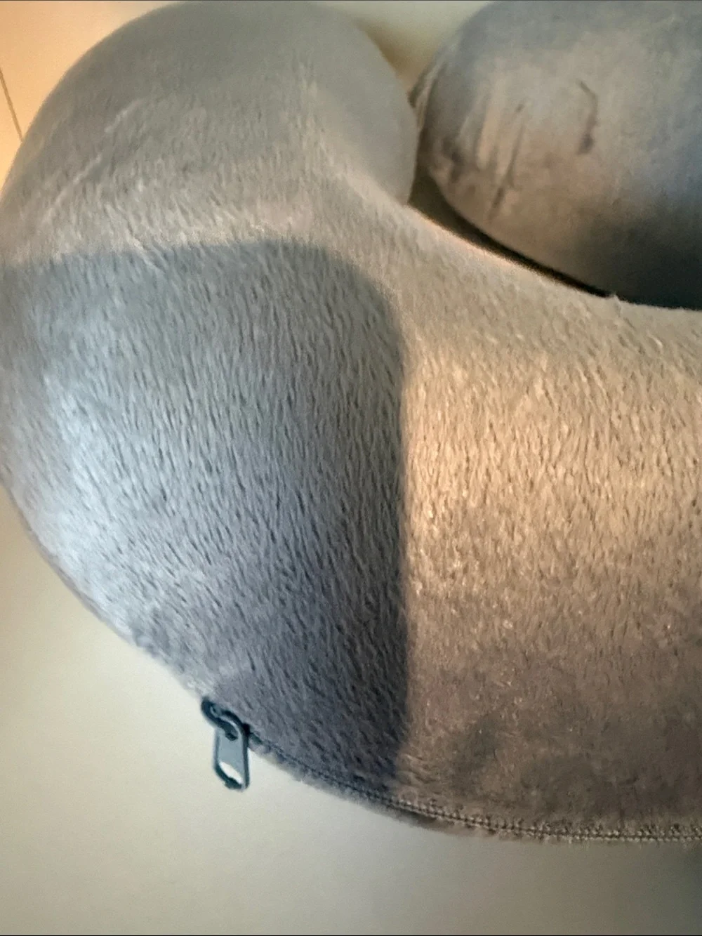 Bon Voyage Travel Plush Neck Pillow in Soft Blue.